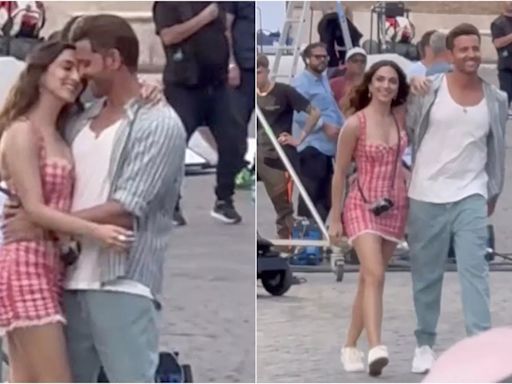 War 2 Video LEAKED! Hrithik Roshan-Kiara Advani Chemistry Grabs Fans' Attention From Song Shoot In Italy