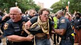 Police tangle with students in Texas and California as wave of campus protest against Gaza war grows