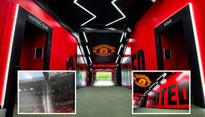 Man Utd show off 'beautiful' new tunnel but fans ask 'why's roof not fixed?'