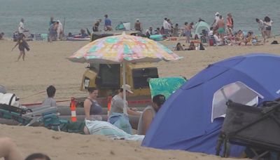 West Michigan beaches packed while Lake Michigan works to warm back up