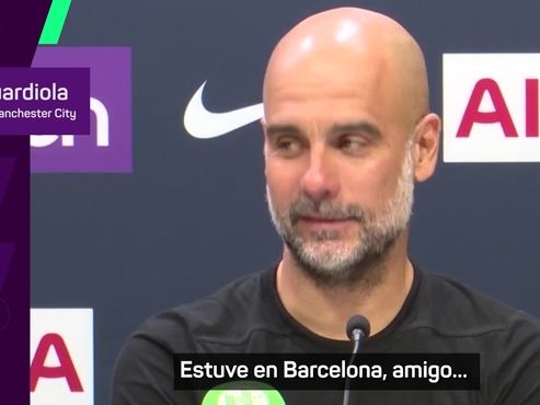 Guardiola revela la clave de su éxito: "Estuve en Barcelona, amigo"