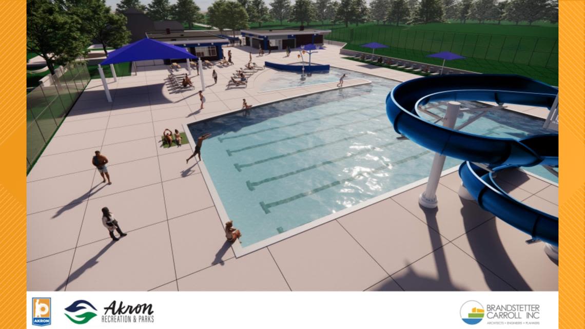 Akron breaks ground on renovations to pool, community center at Reservoir Park