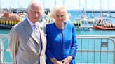 Queen Camilla sports injury on day two of Channel Islands visit with King Charles