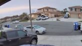 California Car Flies Over Truck, Crashes Through Garage