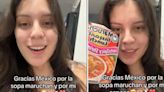 Colombiana se viraliza tras agradecer a México por comercializar la Sopa Marucha y pide que lo haga patrimonio cultural