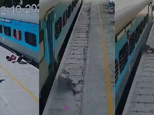 Man Dies After Falling From Moving Train At Chennai Station - CCTV Footage Captures Final Moments