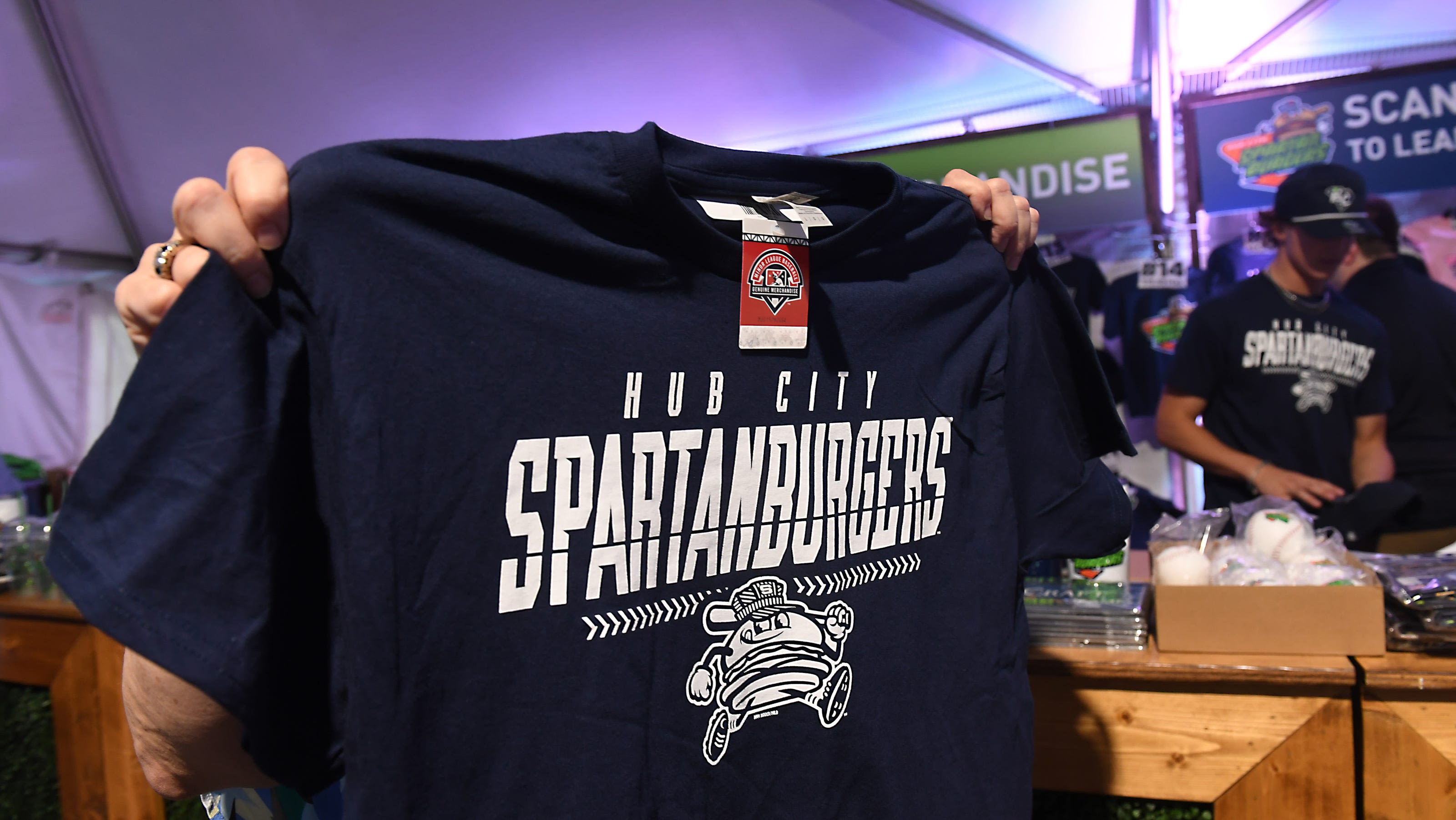 Spartanburg minor league baseball team's name, logo revealed. City celebrates with party
