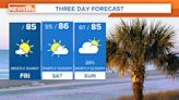 Mainly sunny, pleasant Friday weather