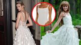 A bride re-created a $7,000 wedding dress using a $68 SKIMS bodysuit and sheer fabric