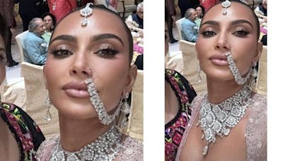 Kim Kardashian aposta em joias de diamante para casamento de Anant Ambani