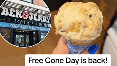 Ben & Jerry’s Free Cone Day 2024: How to get a free ice cream scoop