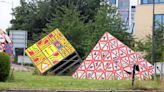 People are living inside a sculpture on Cardiff's famous Magic Roundabout