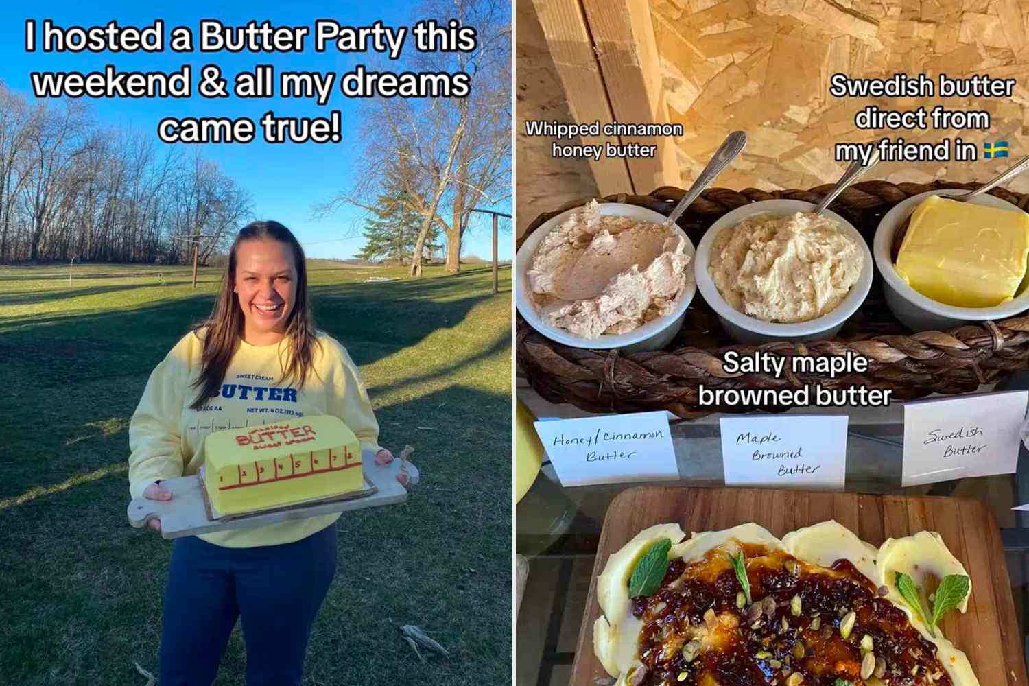 Woman's Butter-Themed Birthday Party Goes Viral for 'Wildly Indulgent' Treats (Exclusive)