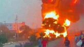 One Killed As Four Vehicles Catch Fire After Oil Tanker Overturns In Bangladesh