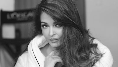 Aishwarya Rai looks stunning as she gets ready in a dressing gown for Cannes Film Festival. See pics
