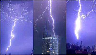 ¡Impresionante! Fuerte tormenta eléctrica azotó Chicago