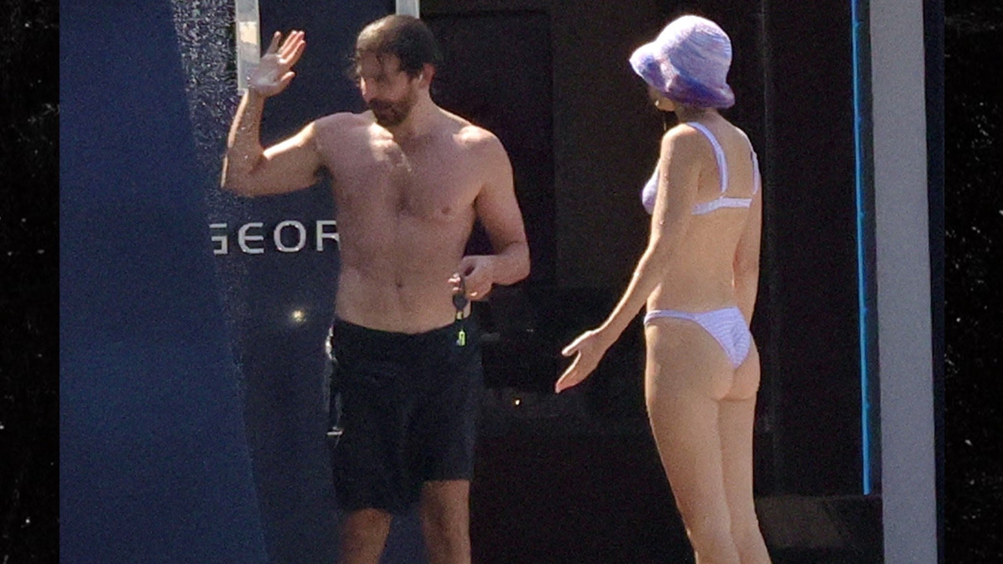 Bradley Cooper and Gigi Hadid Showing Lots of Skin on Yacht in Italy