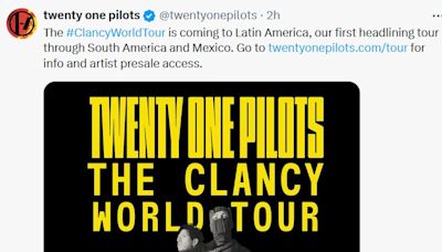 Twenty One Pilots ofrecerá concierto en el Foro Sol