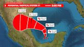 First potential tropical system located in the Southwestern Gulf of Mexico