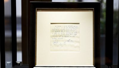 Napkin which helped bring 13-year-old Messi to Barcelona sells for £762,000