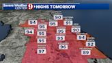 Record heat on the way for Wednesday