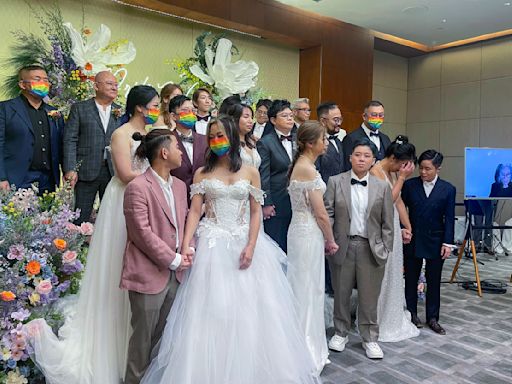 A US officiant marries 10 same-sex couples in Hong Kong via video chat