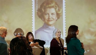 Daughter Susan Ford Bales honors Betty Ford's legacy, Forever stamp at Eisenhower Health