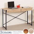 Homelike 肯尼120x40工作桌-附抽屜x2(二色)-120x40x75cm 辦公桌 工作桌 書桌 電腦桌