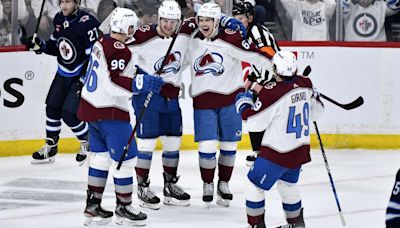 Rantanen scores twice to lead Avalanche past Jets 6-3 and into the second round of the playoffs