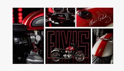 This limited edition Triumph Bonneville T120 is homage to Elvis Presley