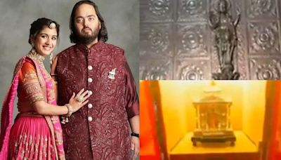 Anant Ambani-Radhika Merchant’s extravagant wedding invitation has gold idols with a silver temple. Watch video