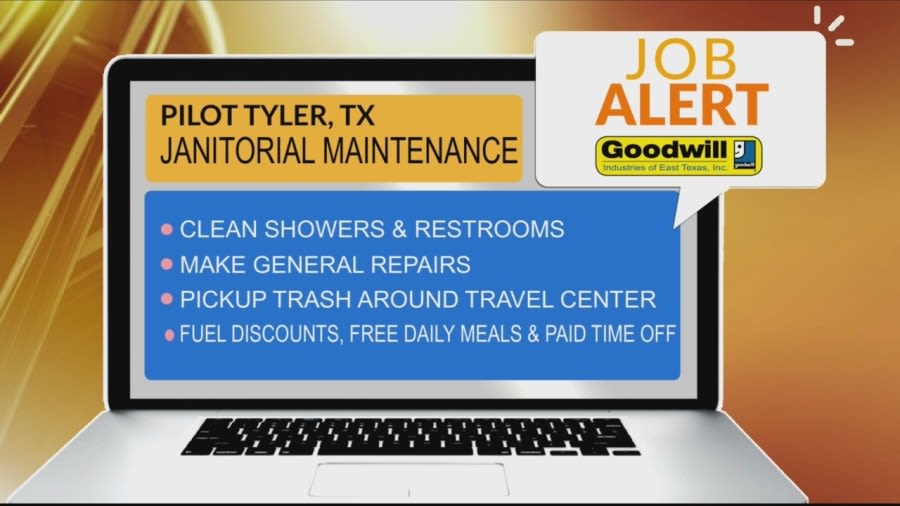 JOB ALERT: Pilot Company in Tyler needs a Janitorial Maintenance