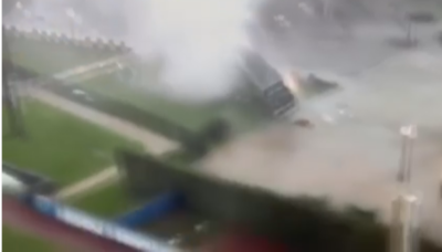 New video shows tornado causing damage in Murfreesboro