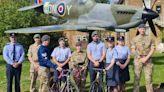 RAF staff take on 300-mile cycle ride to honour Dambusters crew