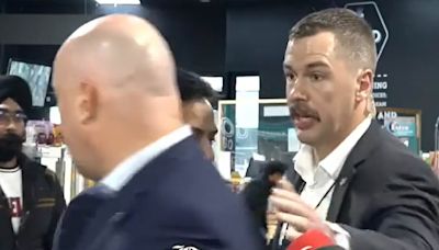 Dramatic moment bodyguards rush New Zealand PM out of press conference