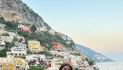 Sami Sheen, 20, poses in a pink bikini during Italy vacation