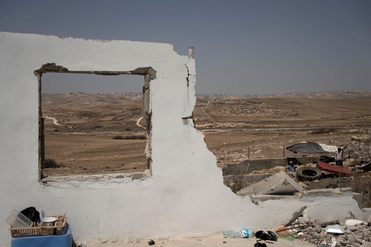 Chased away by Israeli settlers, these Palestinians returned to a village in ruins