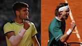 Carlos Alcaraz - Andrey Rublev: partido de tenis de cuartos de final del Mutua Madrid Open en directo