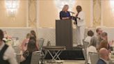 Claudine Ewing honored at the Professional Nurse's Association of Western New York award ceremony