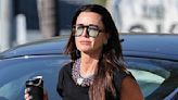 Kyle Richards cuts a casual figure as she leaves a hair salon in LA