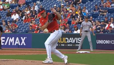 Guardians Pitcher Logan Allen Takes Line Drive Off Head, Stays in Game