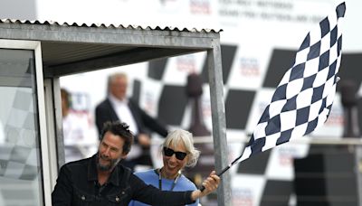 Keanu Reeves and Girlfriend Alexandra Grant Make Rare Public Appearance at Germany’s MotoGP