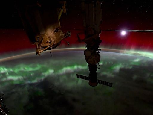 See the Northern Lights from SPACE: ISS astronaut films stunning video