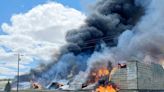 Fire destroys hay press, storage structure in Western Oregon