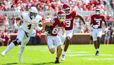 Sooners wide receiver Gavin Freeman entering the transfer portal