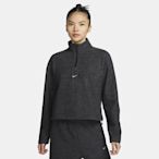 NIKE AS W NK TF COZY HZ TOP 女長袖上衣-黑-FV4014032