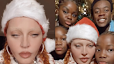 Madonna sparks confusion after posing in lingerie in holiday video with her children: ‘Bizarre’