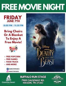 Free Movie Night At Chester Frost Park Features Beauty And The Beast Friday