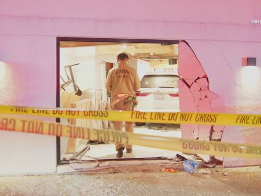 BMW smashes into Veggie Grill in Burbank