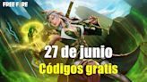 Free Fire | Códigos de hoy jueves 27 de junio de 2024: recompensas gratis